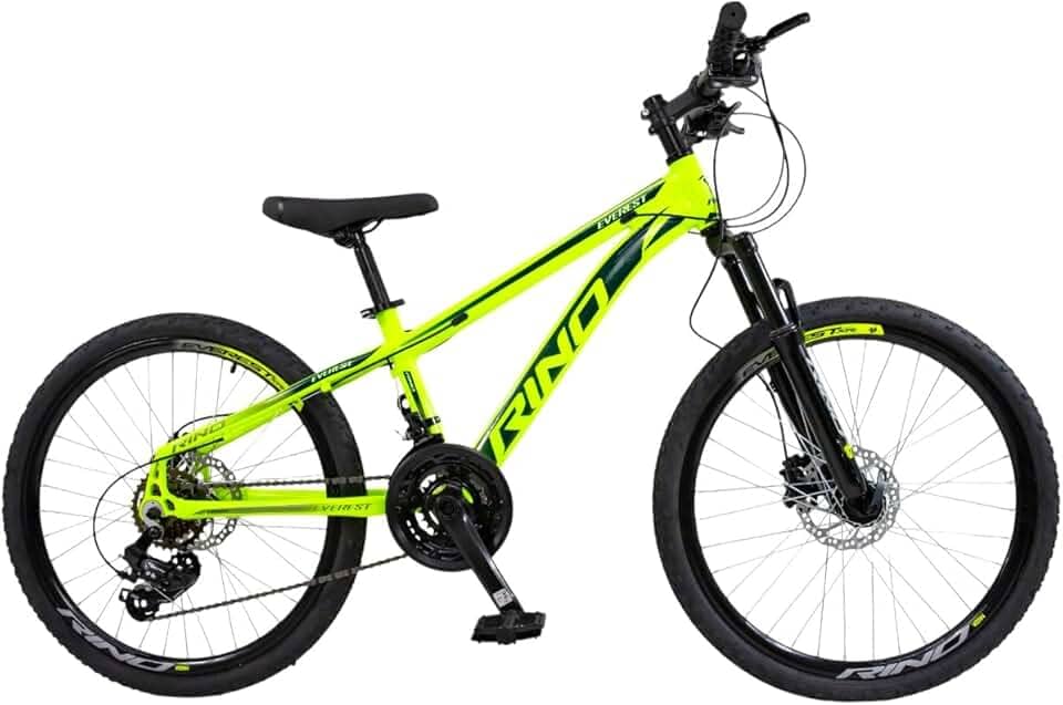 Bicicleta Rino Everest Aro 24, Freio a Disco Hidráulico, 21 Marchas, Câmbios Shiman TY-300 Catraca Mega Range