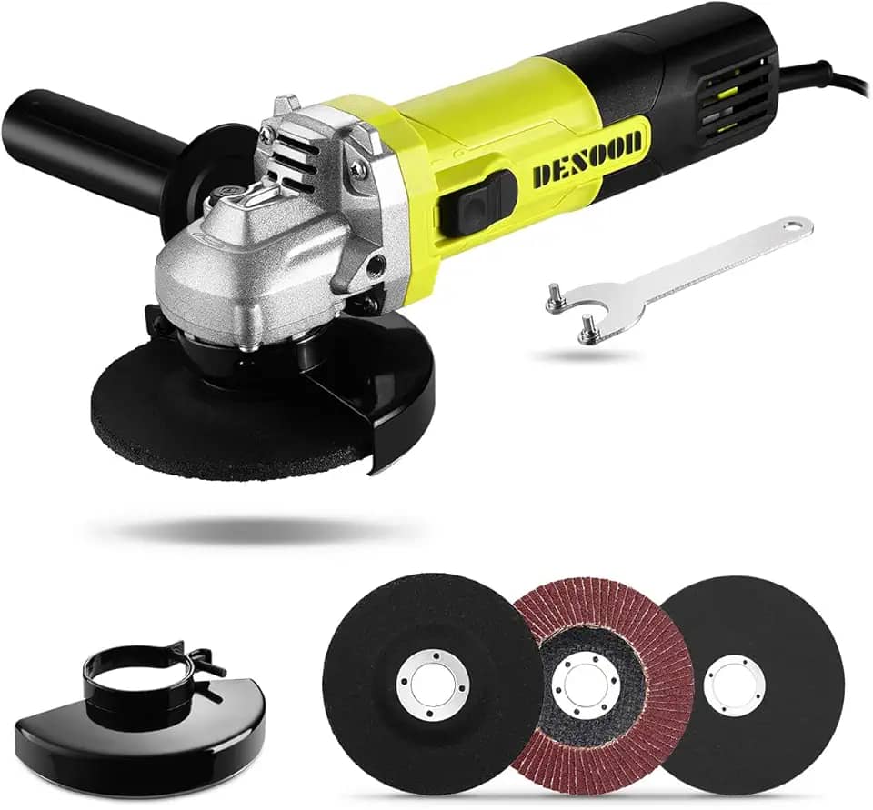 Esmerilhadeira Angular 750W 127V – Lixadeira Elétrica 115mm Profissional, 12000RPM, Ferramenta de Corte e Desbaste para Metal, Concreto e Madeira