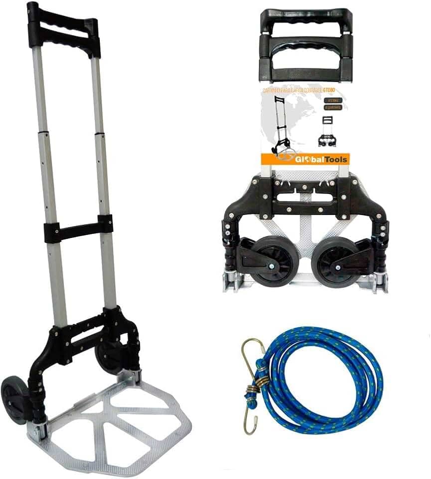 Carrinho Dobrável para Carga em Alumínio - Até 80 Kg