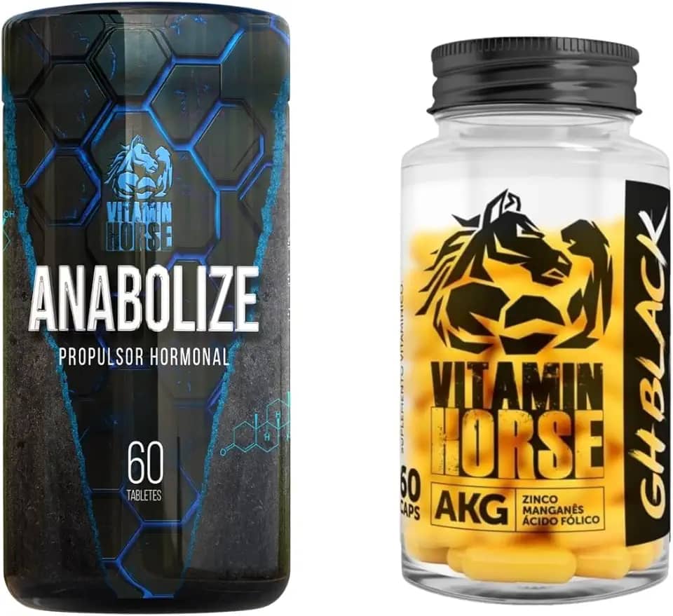 Kit GH Black + Anabolize – Suplemento Natural Para Força, Massa e Vitalidade
