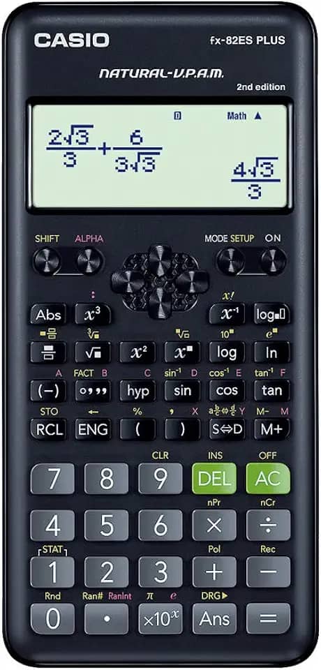CALCULADORA CIENTIFICA 252 FUNCOES FX-82ES PLUS-2nd Edition PRETA Casio