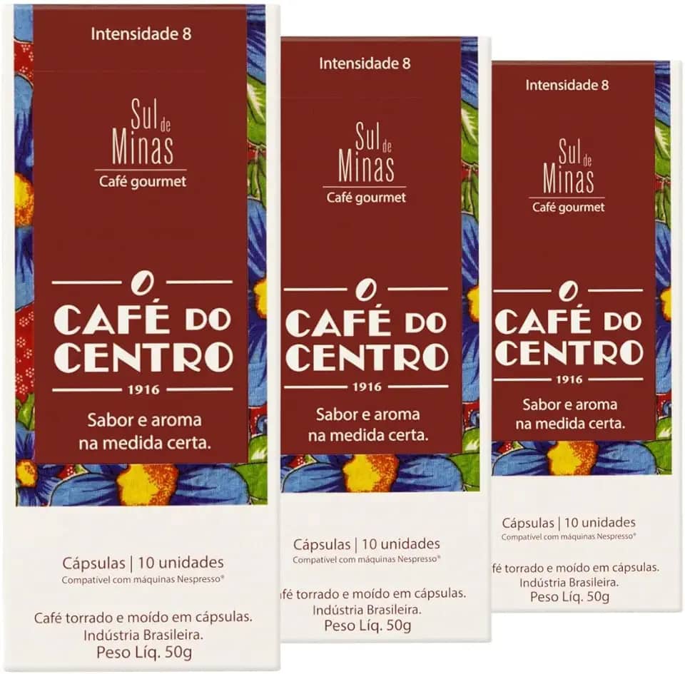 30 Cápsulas Compatível com Nespresso®, Café do Centro, Sul de Minas