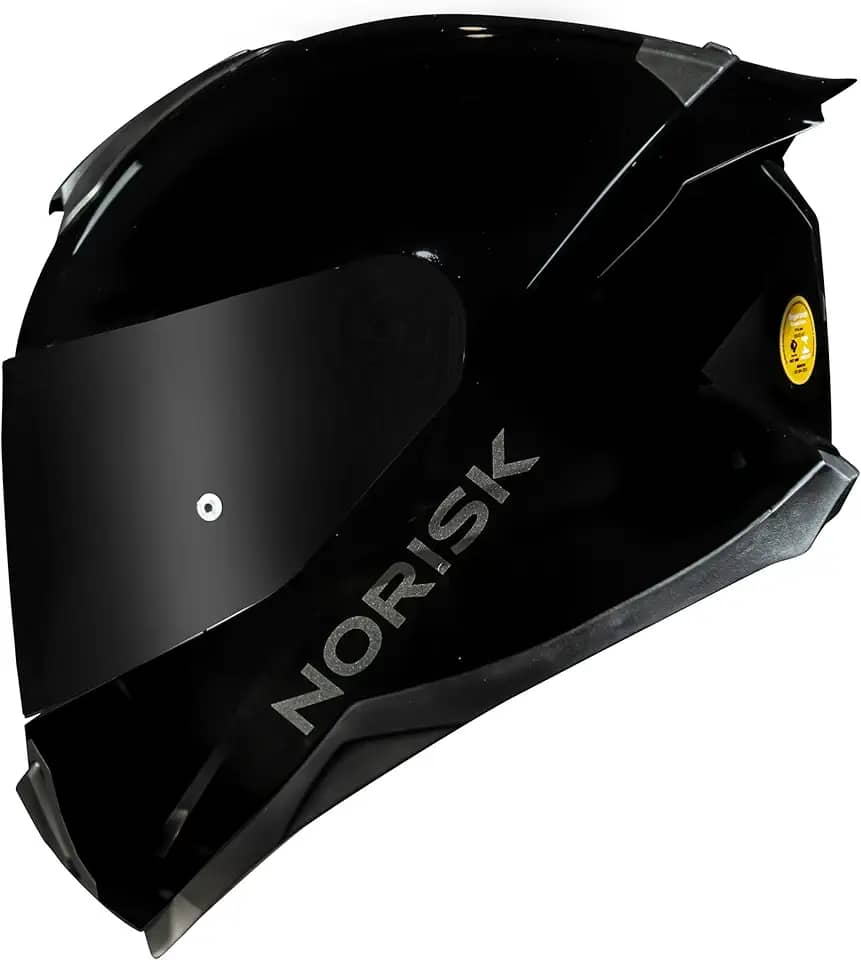 Capacete Norisk Razor Black Edition Com 2 Viseiras + Spoiler