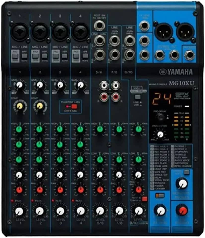 Mesa de Som Analógica MG 10XU Yamaha
