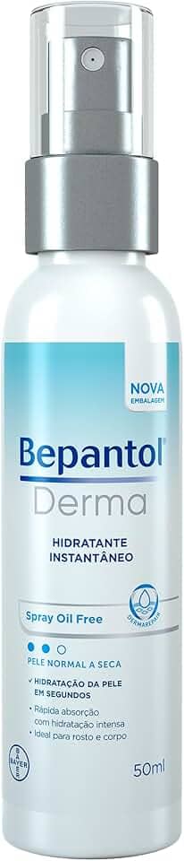 Bepantol Derma Hidratante Corporal e Hidratante Facial, Spray 50ml