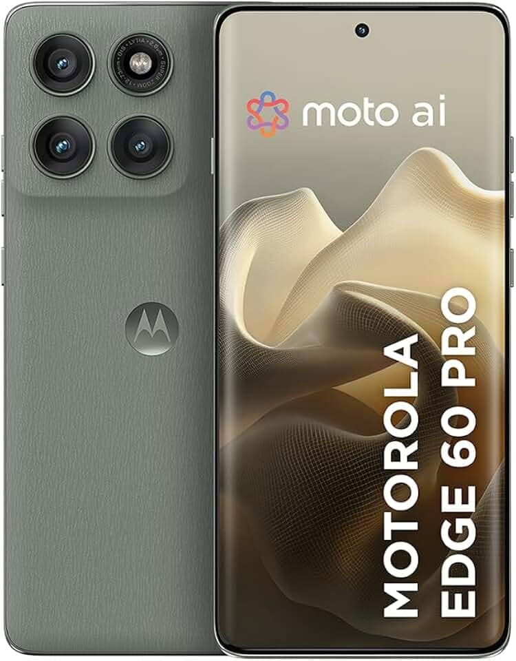 Smartphone Motorola Edge 60 PRO 5G - 512GB 24GB (12GB RAM+12GB Ram Boost) Tela Quad-Curve moto AI 50MP Sony Camera ultrarresistencia militar IP68 + IP69 - Cinza