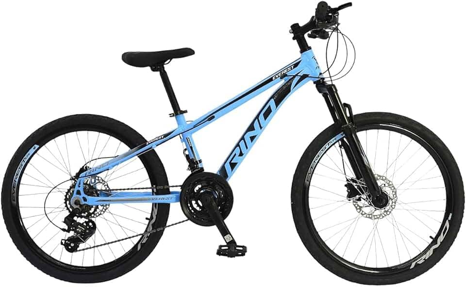 Bicicleta Rino Everest Aro 24, Freio a Disco Hidráulico, 21 Marchas, Câmbios Shiman TY-300 Catraca Mega Range