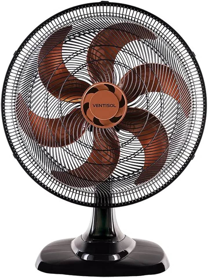 Ventisol Ventilador de Mesa Oscilante, Turbo, Bronze, 50cm, 127V
