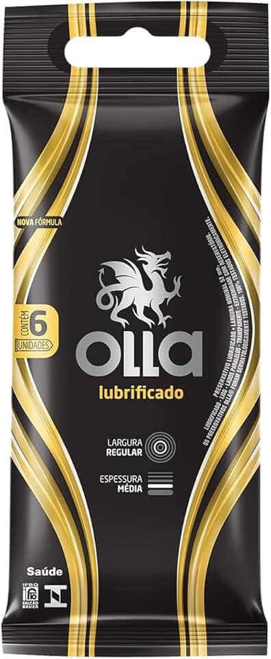 Olla Preservativo Camisinha Lubrificado - 6 Unidades 6Un Pacote De 6