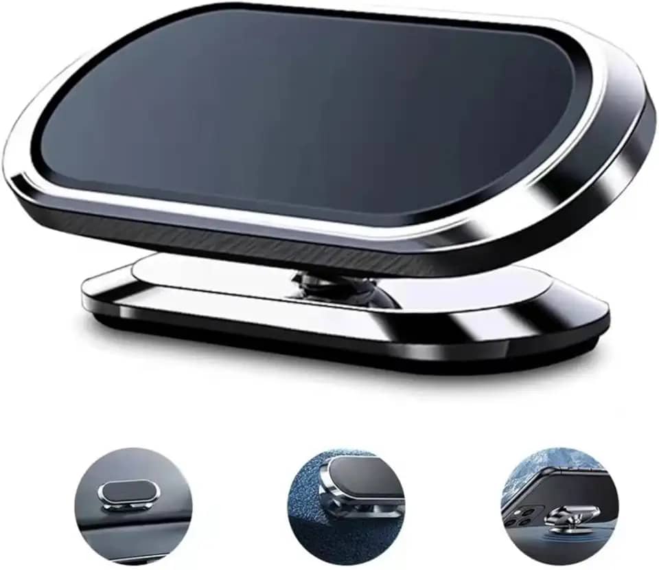 Suporte Veicular Magnético Articulado Celular Smartphone Para Painel de Carro – Uso Versátil Ideal para Navegação Segura - CompleteStore®