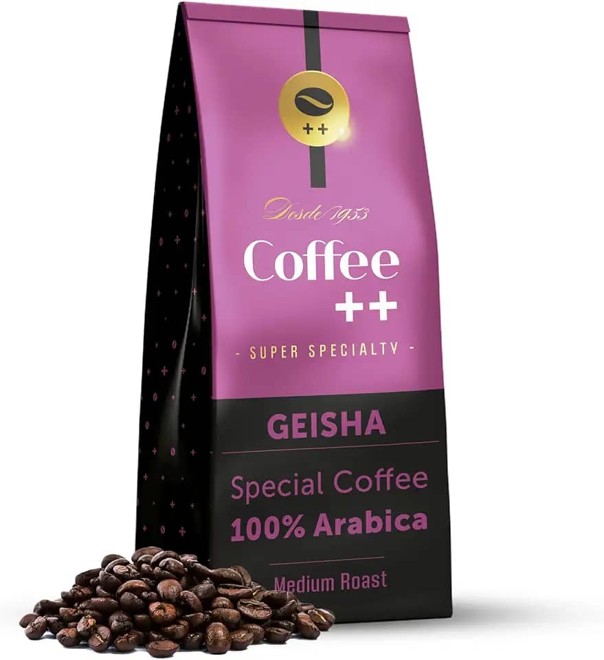 Coffee Mais │Café Super Especial em Grãos - Geisha │100% Arábica │ Torra Média │250g