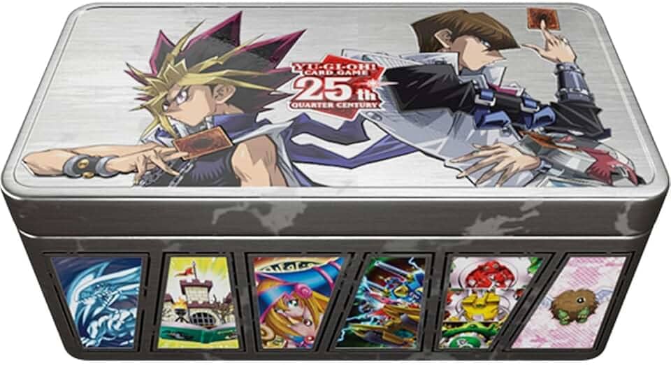 KONAMI Yu-Gi-Oh! Lata Colecionável 25º Aniversário Duelo Espelhado, 39 Cartas, 3 Megapacotes com Raras Secretas, Edição em Português, para 6 Anos ou Mais
