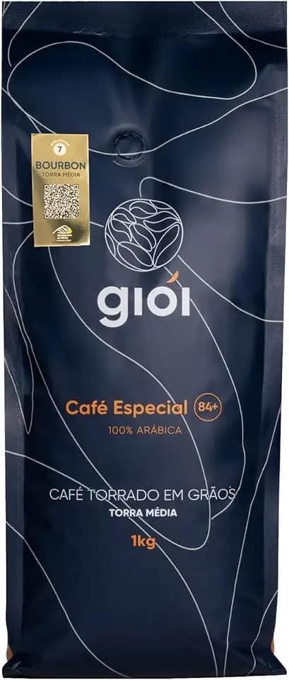 Giói Café Especial, 100% Arábica, Torrado, Em Grãos, 84+ (1kg, Bourbon)