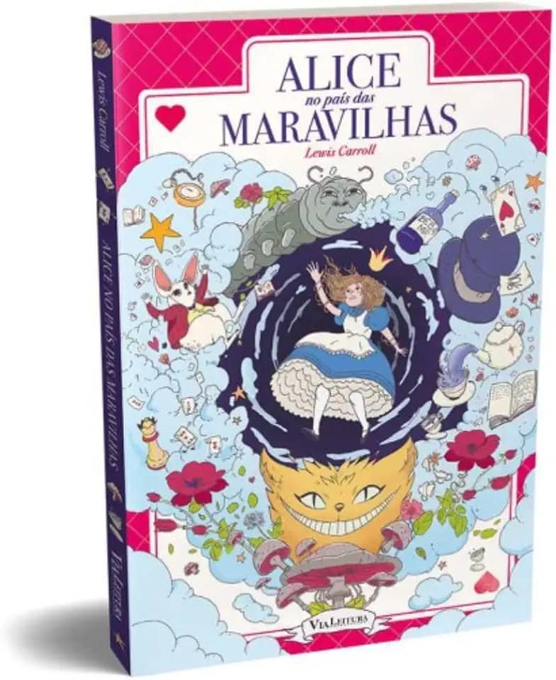 Alice no país das maravilhas: Edição com ilustrações originais, com POSTAL de BRINDE