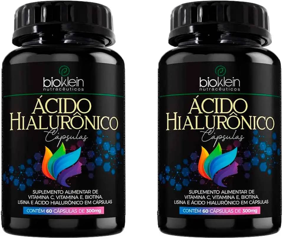 Kit 2 Ácido Hialurônico - 60 Cápsulas - Bioklein