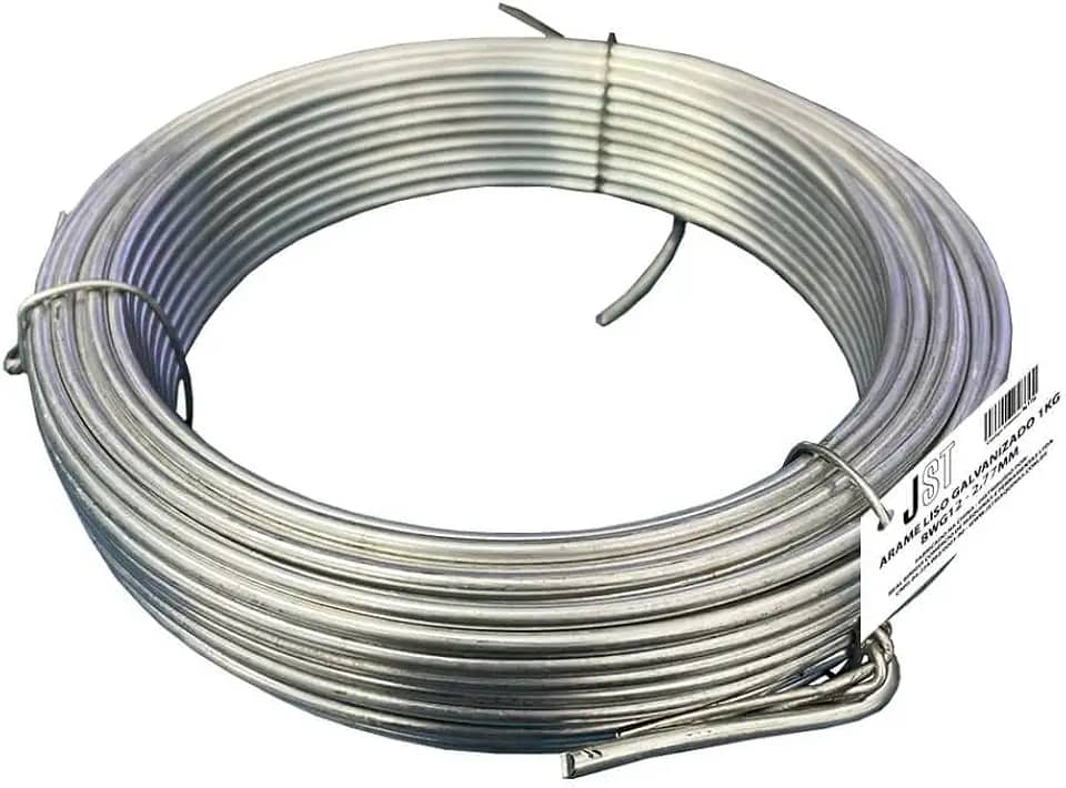 Arame Liso Galvanizado - BWG12-2,77MM - 1 KG - JST