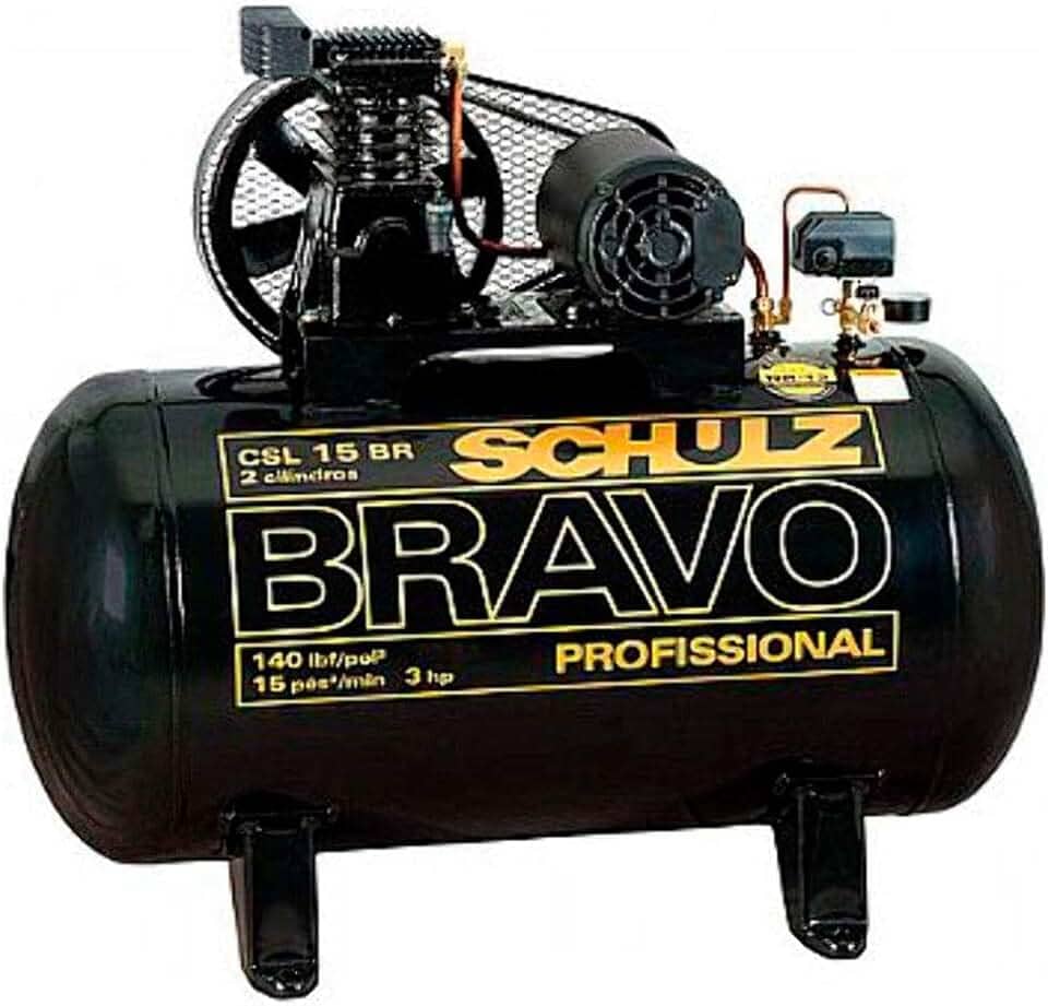 Compressor de ar Bravo 15 Pés 100 Litros Trifásico 220/380v