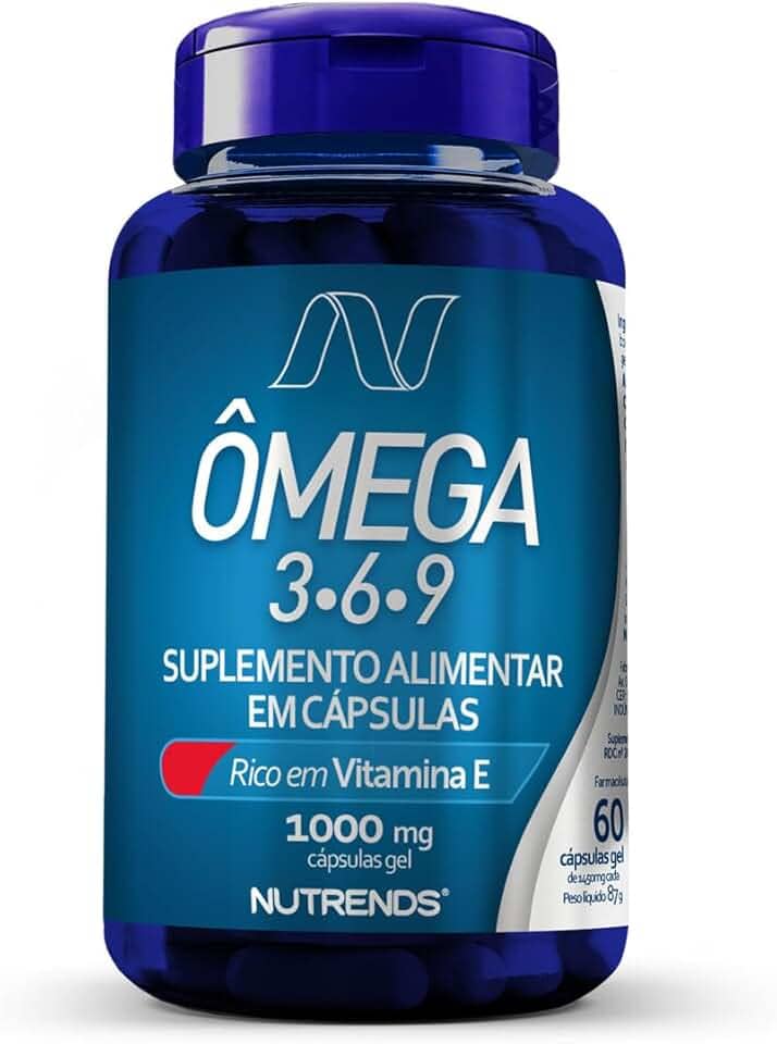 Nutrends Ômega 3 6 9 (Prímula Linhaça E Borragem) 1450Mg 60 Cápsulas