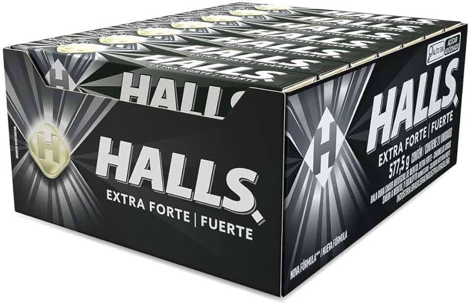 Bala Halls Extra Forte - Caixa com 21 unidades de 27,5g