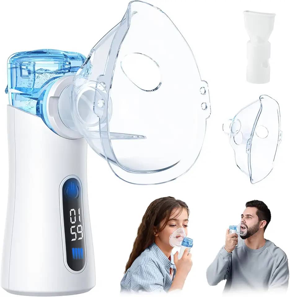 Nebulizador portátil para adultos e crianças - Máquina de nebulização inteligente para respiração