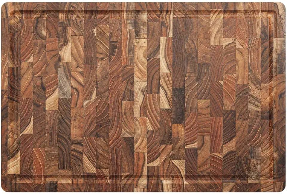 Tábua Madeira Teca Invertida c/Canaleta, Stolf