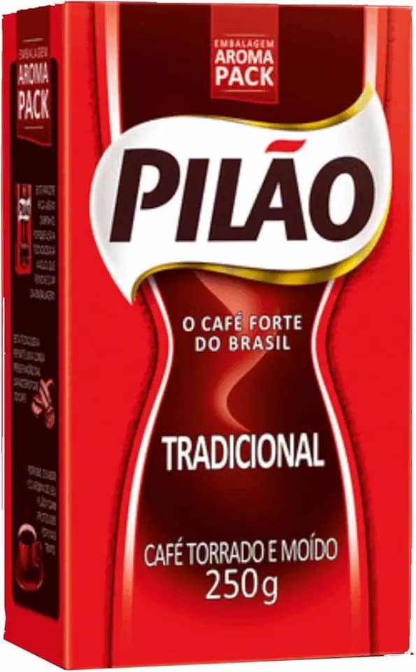 Café Pilão Torrado e Moído Tradicional Vácuo 250 gramas