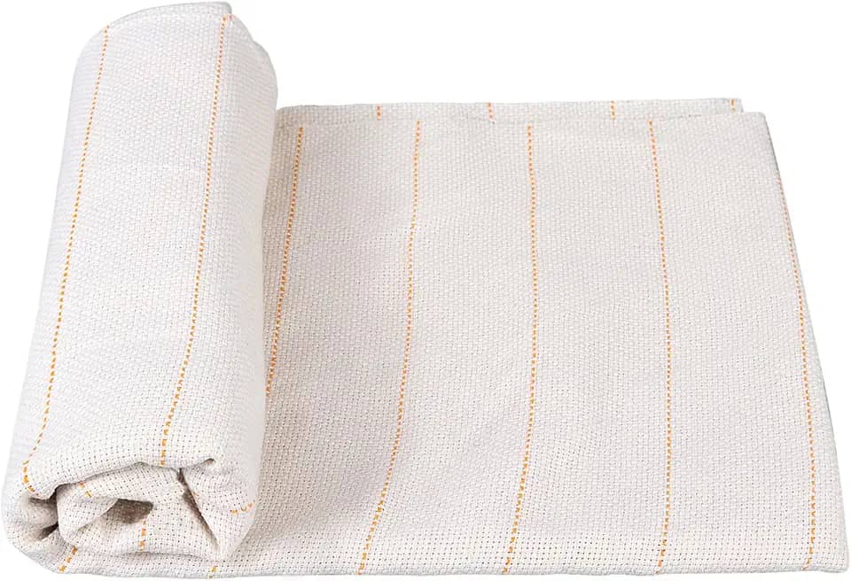 Pano grande de sobreposição de 216 x 203 cm com linhas marcadas, pano de monges primários para pistola de tufos de tapete, tecido bordado de agulha de algodão para agulha de perfuração, faça