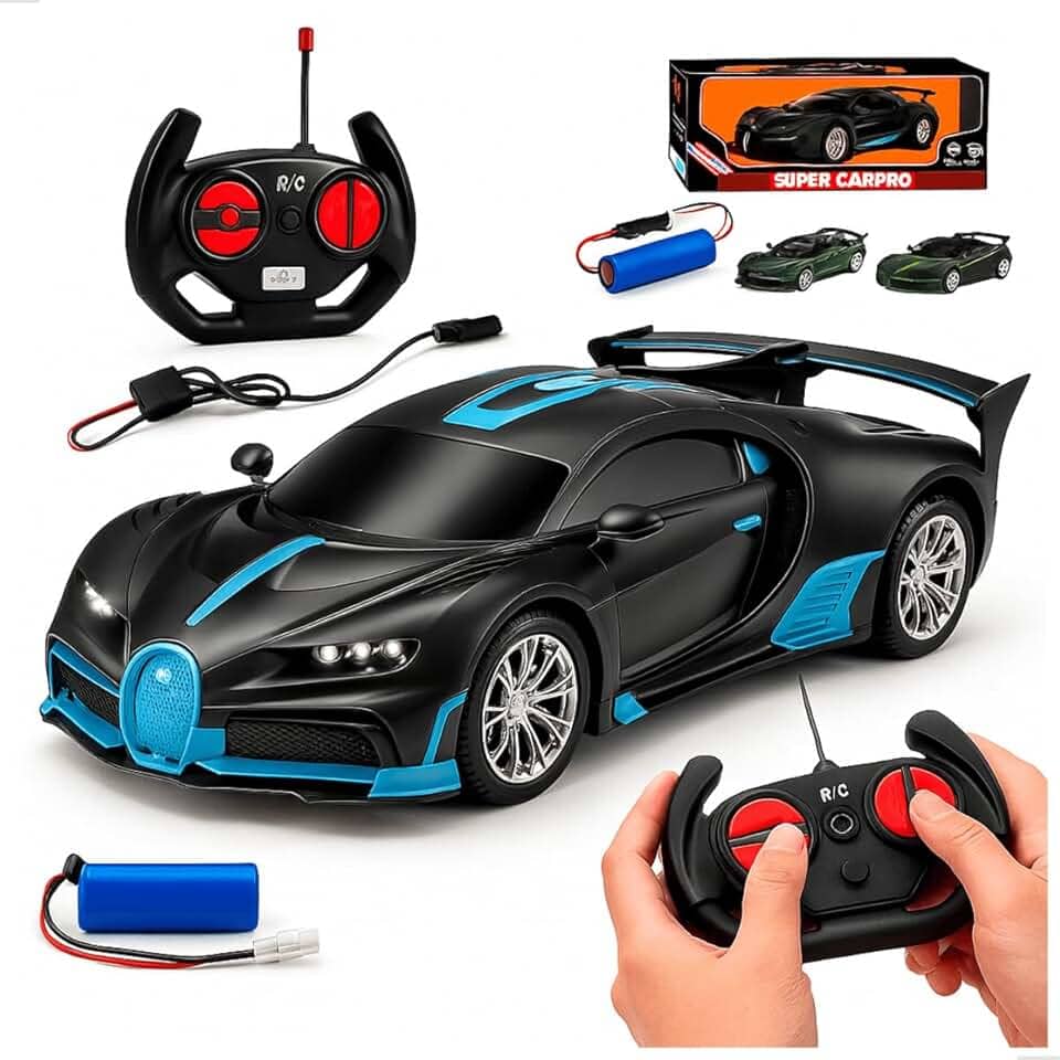 Carrinho de Controle Remoto Recarregável Brinquedo Drift Faróis em Led