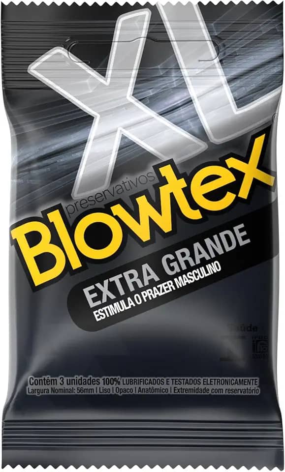 Blowtex Preservativo Extra Grande Com 3 Unidades
