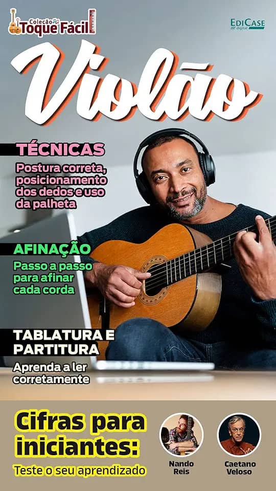 Coleção Toque Fácil Ed. 08 - Violão - Cifras para iniciantes (EdiCase Publicações)