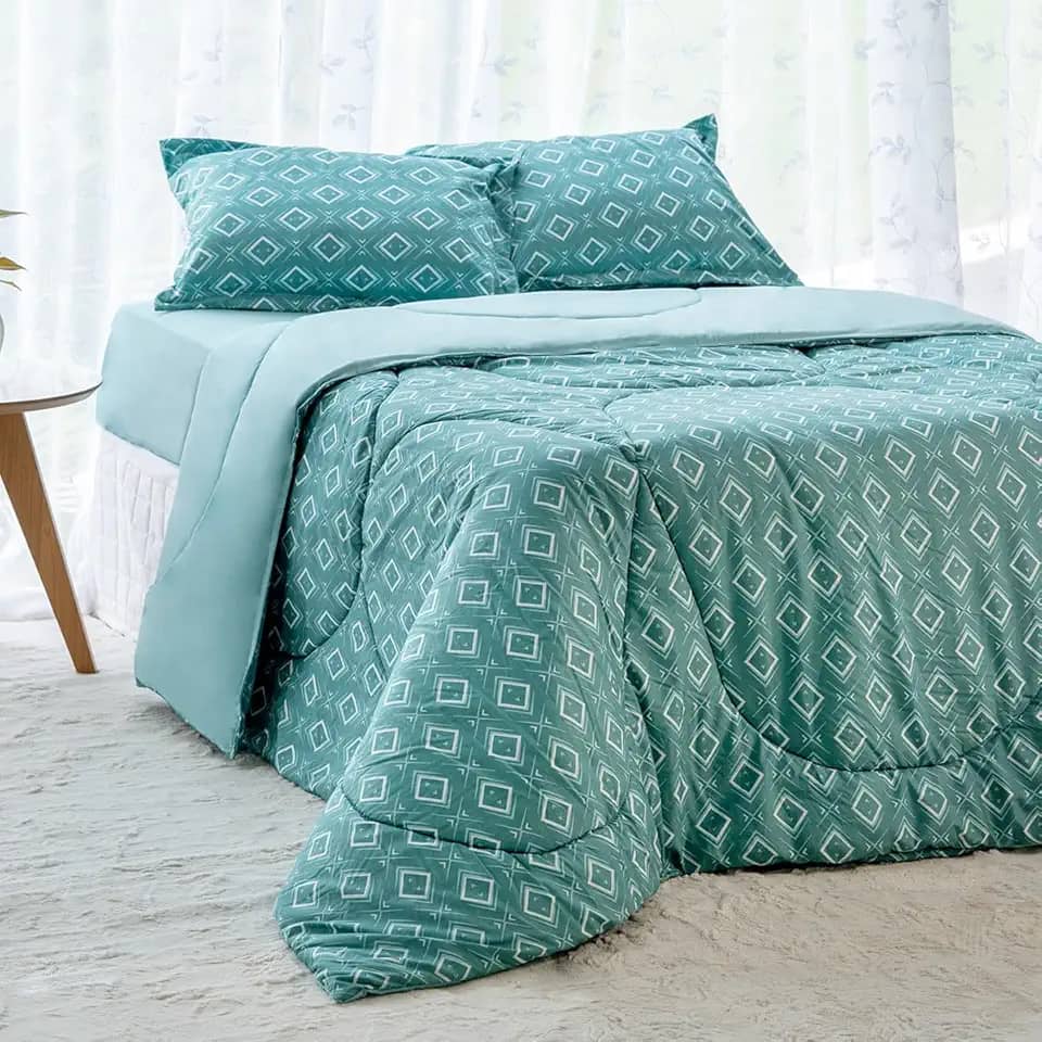 Edredom Twist Casal 1 Peça Sofisticado e Macio Para o Frio (Gilbert)