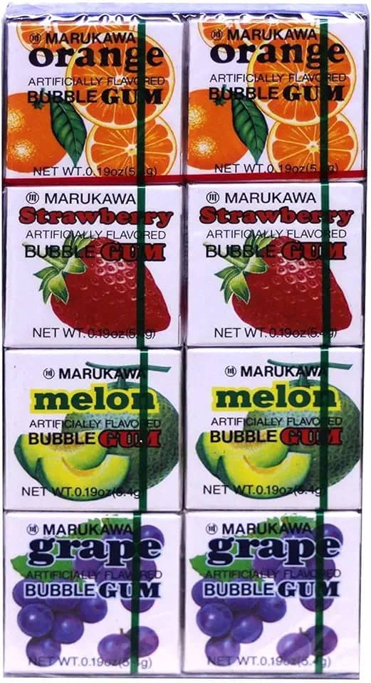 Chiclete Sortido Fusen Gum 8 Unidades 43,2G Marukawa