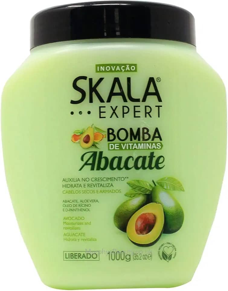 Creme de Tratamento 1Kg Bomba de Vitaminas - Abacate, Skala, Skala, Pacote de 6