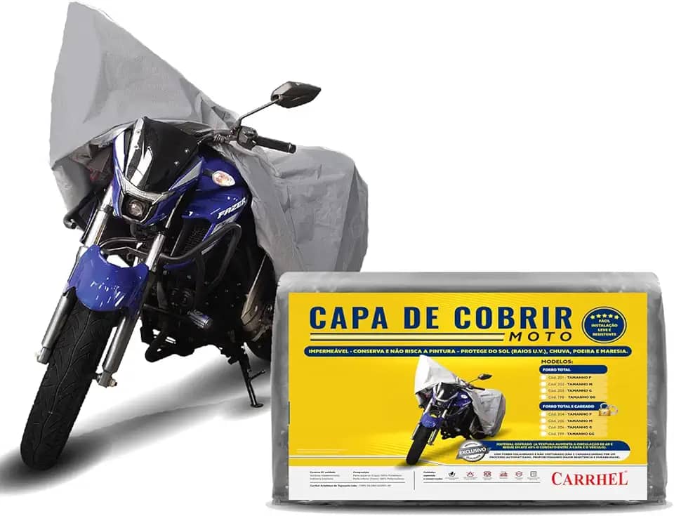Capa para cobrir Moto 100% Forrada e impermeavel - Tamanho M