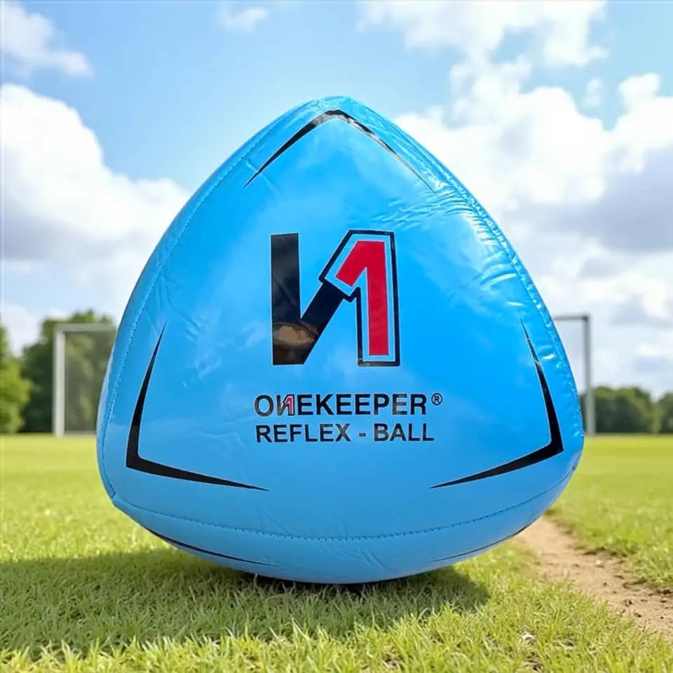 ONEKEEPER Bola de Reflexo e Reação de Futebol – Branco, Laranja, Azul, Rosa e Amarelo Fluo, Treinamento de Agilidade e Coordenação para Crianças e Jovens (Bomba Não Incluída)
