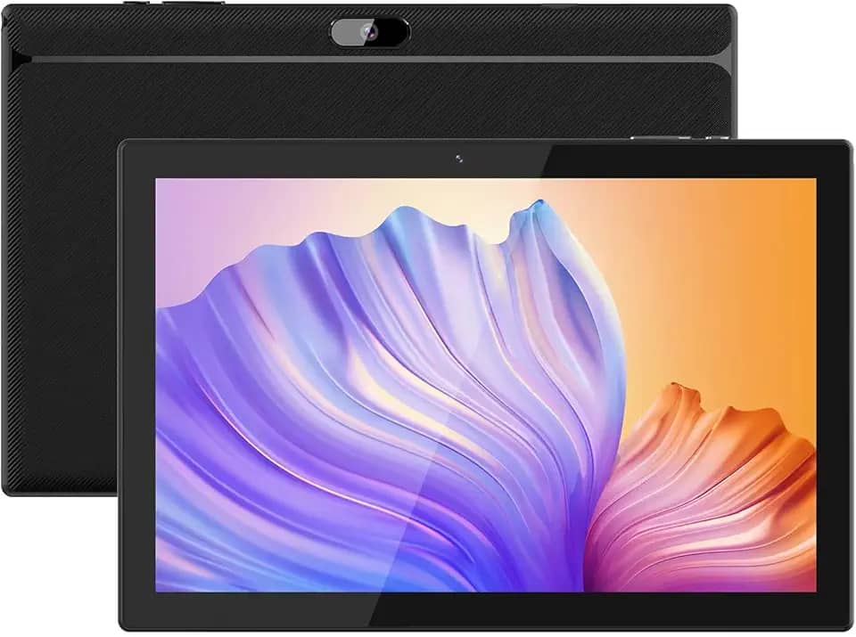 NOVOJOY Tablet 64 Gb Tablet de 10 Polegadas, Tablets Android, 6000Mah Bateria Quad Core Hd Touch Screen Tableta Computador, com Wifi Bt Google Play Android Tabletas. Preto.