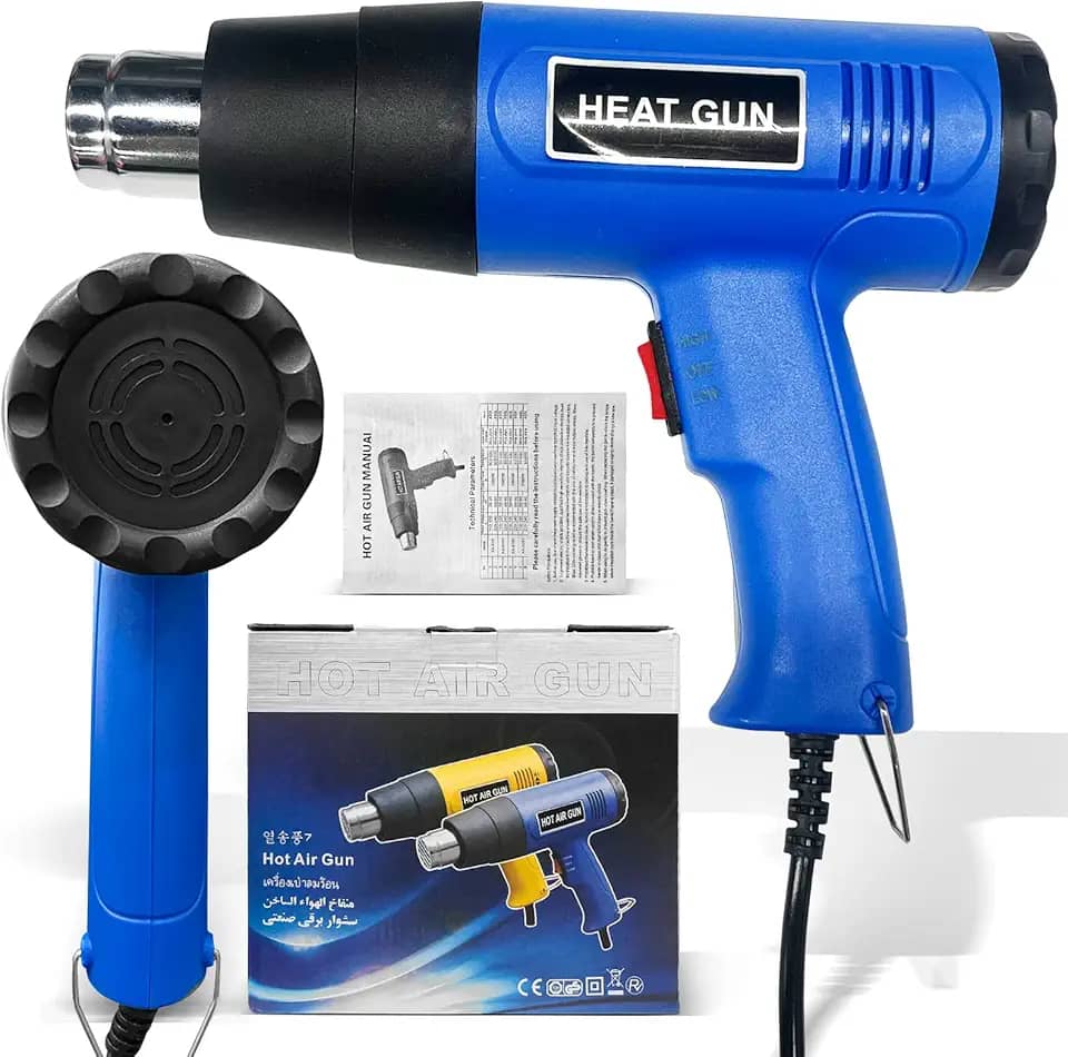 Soprador Termico 110V, Pistola de Ar Quente Profissional, 2000W, Mão Ar Ferramenta Soprador Térmico, Temperatura até 650°C