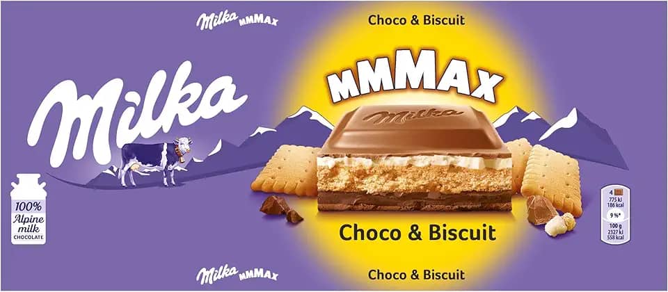 Chocolate Milka Recheado Choco & Biscuit 300G