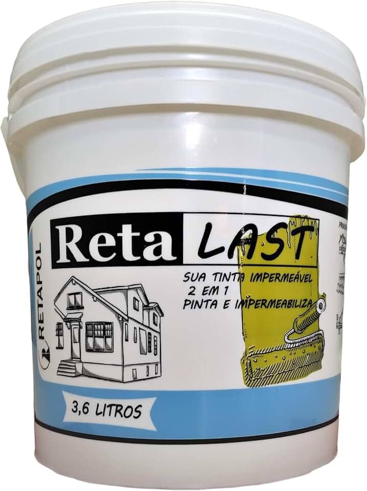 Tinta Impermeabilizante Para Paredes Telhados Fachadas Áreas Externas - Excelente qualidade e rendimento (Preto)