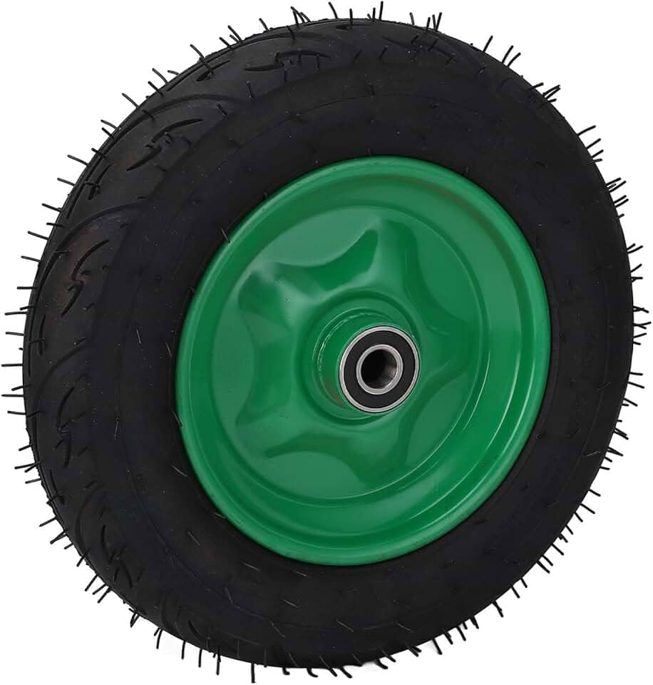14 Polegadas 550 Libras Rolamento de Borracha Anti -skid Garden Carrinho Roda de Substituição para Carrinhos de Utilidades