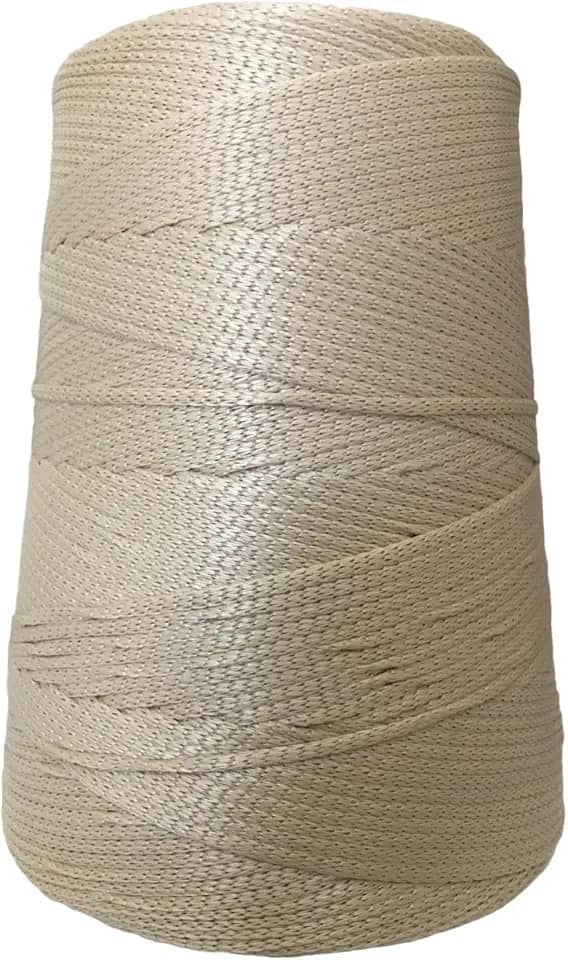 Fio Náutico Cordão 500g 3mm 500m Rayontex tricô crochê macaramê (Juta)