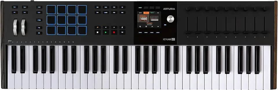 ARTURIA Keylab 61 Mk3 Preto — Controlador De Teclado Usb Midi De 61 Teclas Com Software Analog Lab Pro Incluído