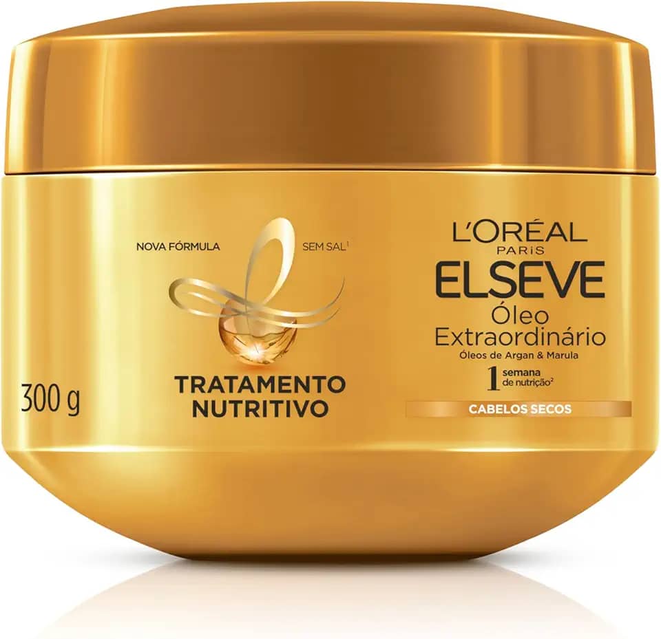L’Oréal Paris Creme De Tratamento L'Oréal Paris Elseve Óleo Extraordinário Nutrição Intensa 300G-embalagem variável