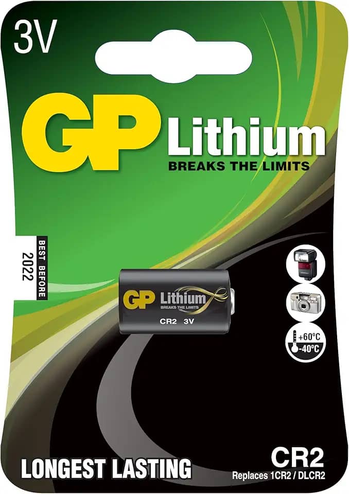 Bateria Lithium Photo GP 3V, Blister com 1 unidade (CR2-C1)