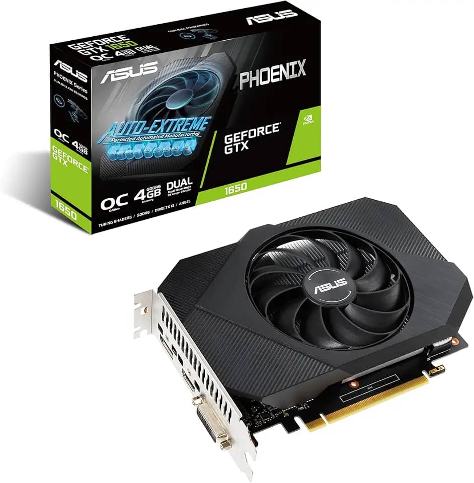 Placa de Vídeo ASUS - GeForce GTX 1650 OC Phoenix, 4GB GDDR6