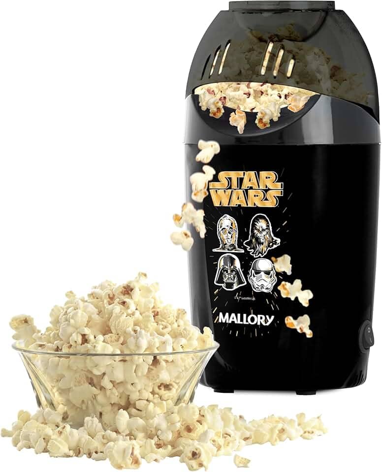 Pipoqueira Elétrica Mallory Star Wars- Pipoca saudável pronta em 3 minutos - 127V
