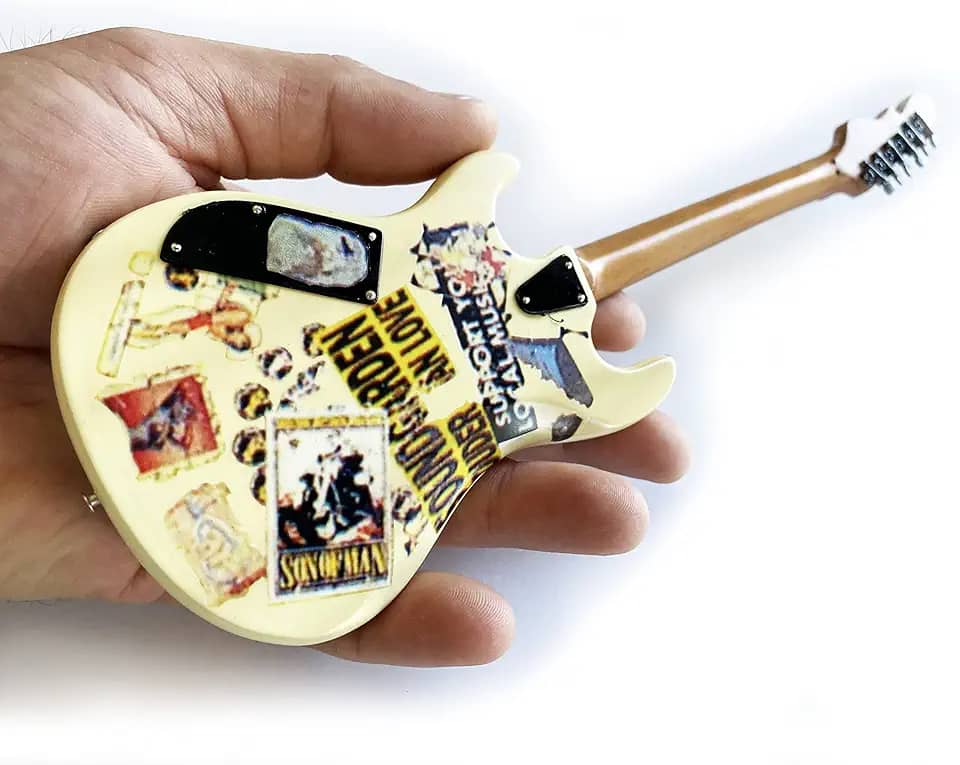 Jerry Cantrell Vintage Blue Dress G&L Rampage Modelo Mini Guitarra Artesanal