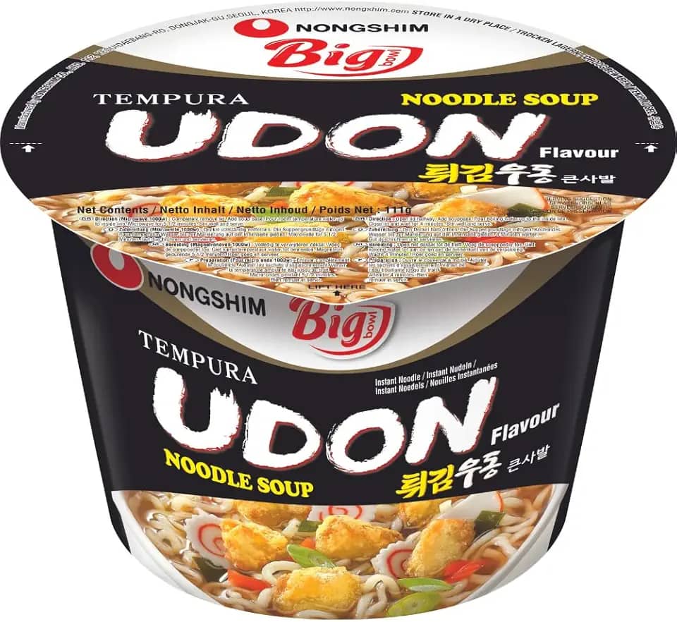 Lamen Coreano Tempura Udon Cup Noodle Big 111G - Nong Shim
