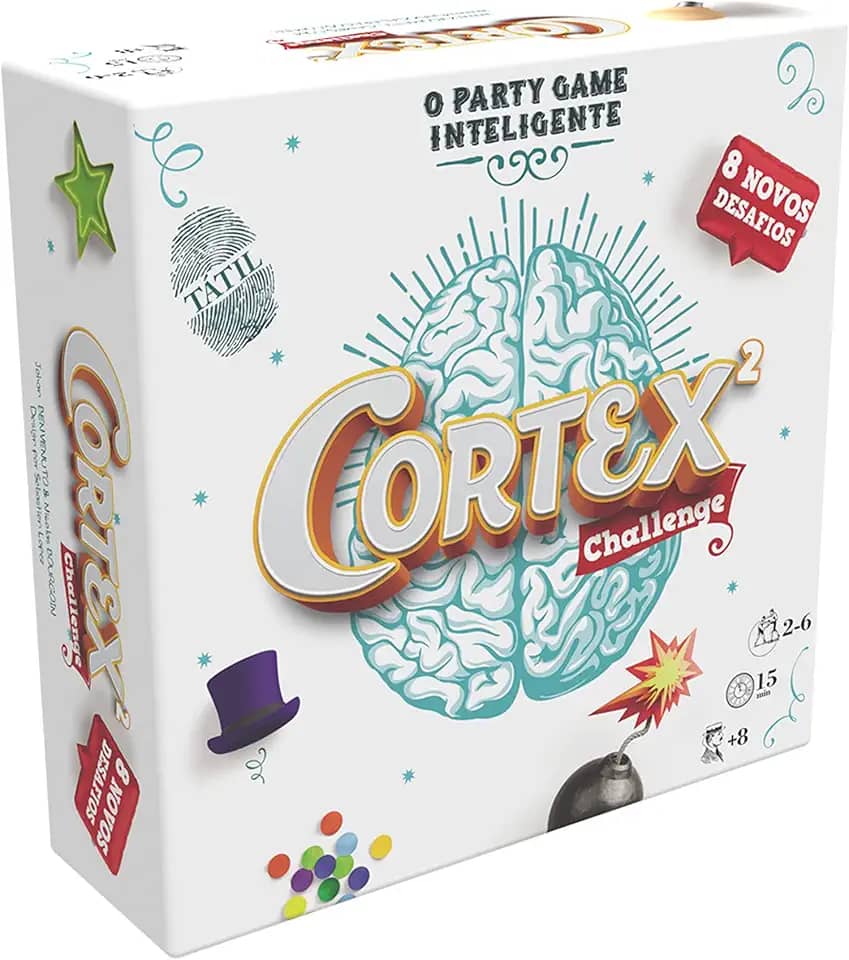 Galápagos, Cortex: Challenge 2, Jogo de Tabuleiro e Desafios para Amigos, 2 a 6 jogadores, 15 min