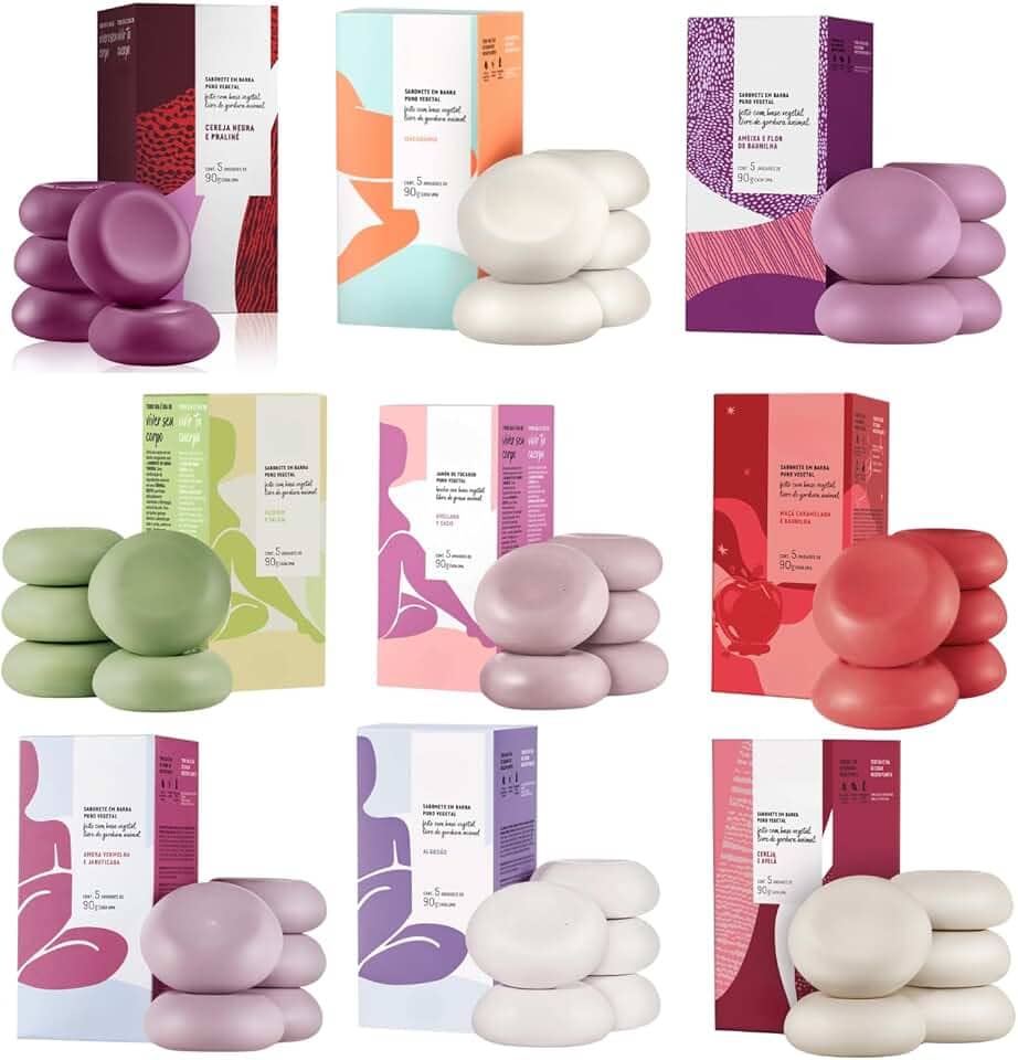 Combo com 4 Caixas Aleatórias de Sabonetes Natura Tododia